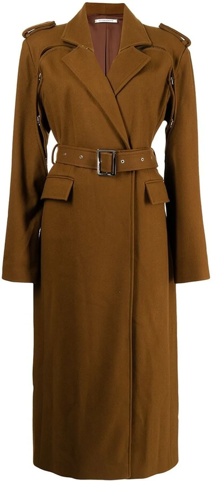 Belted-Waist Trench Coat