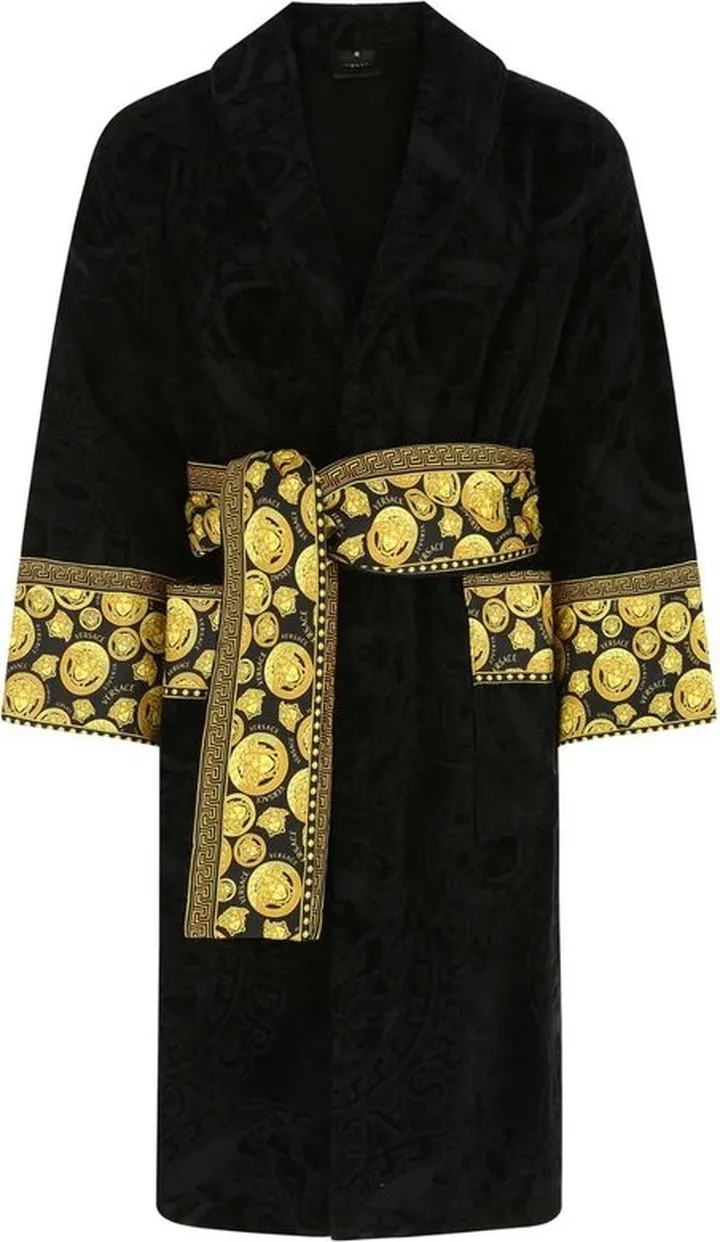 Versace Medusa Printed Long-Sleeved Robe
