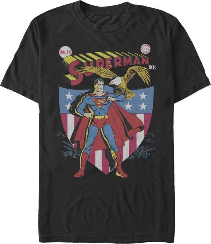 Men's Superman American Hero T-Shirt - Black - Small