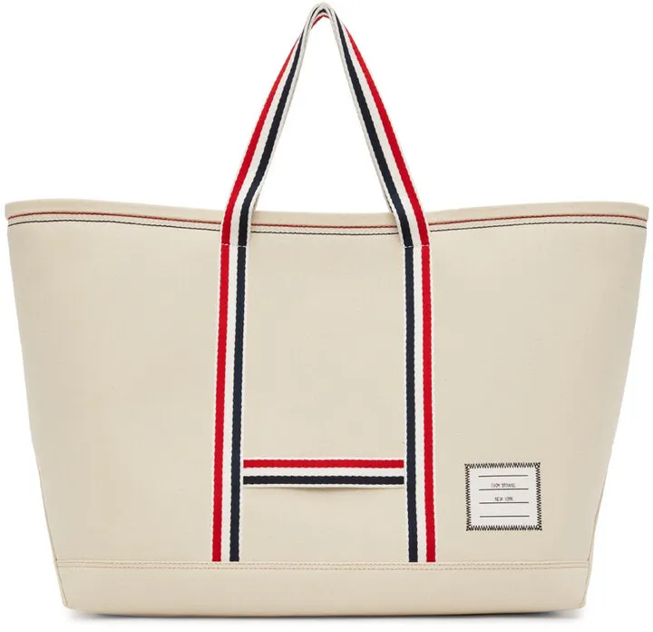Thom Browne Off-White Medium Tool Tote