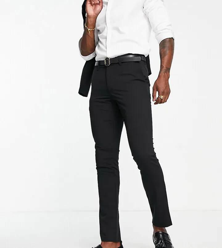 New Look super skinny suit pants in black