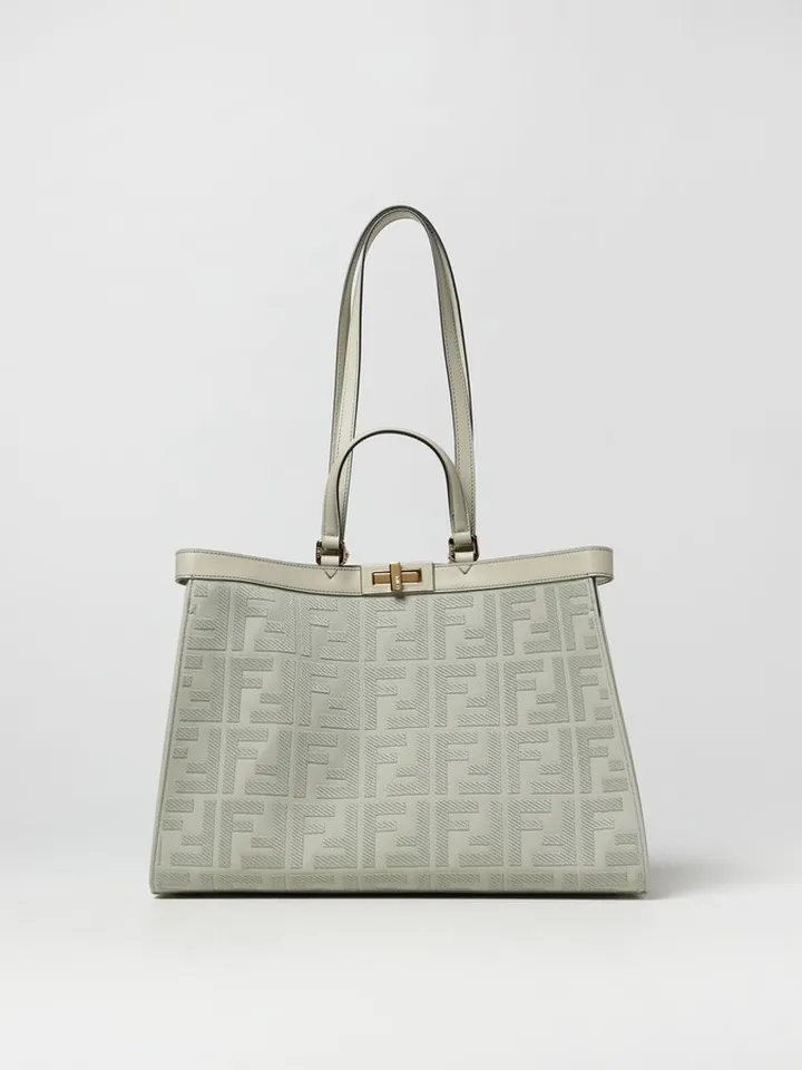 Fendi X-Tote bag in canvas with thread-embroidered FF monogram
