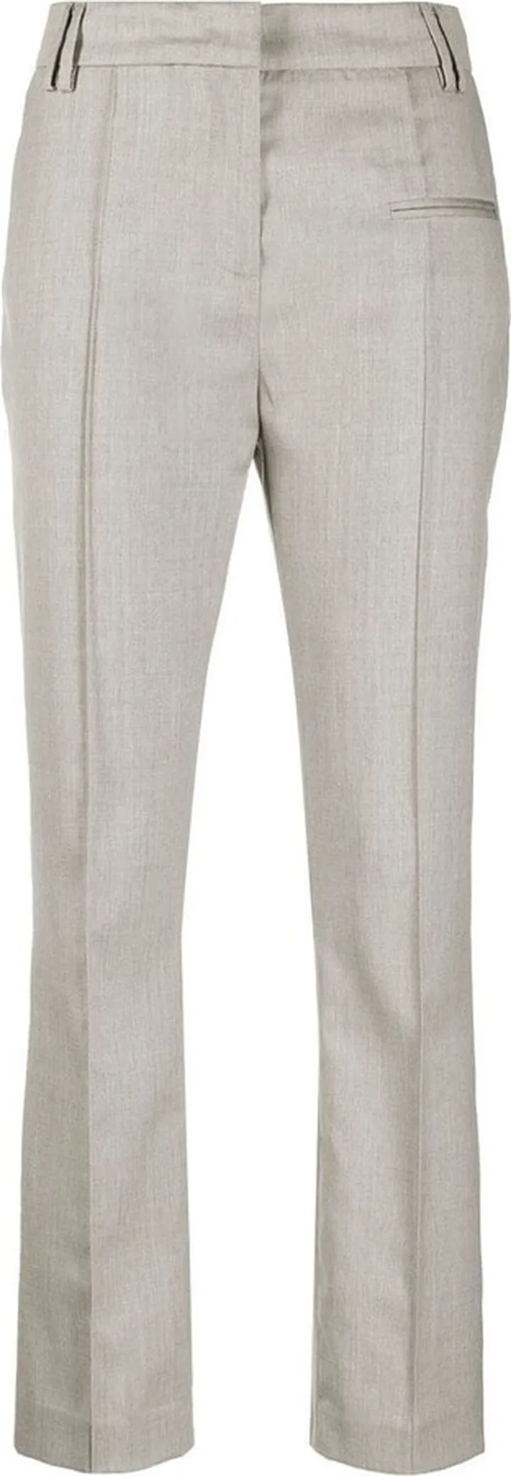 Mid-Rise Cropped Trousers