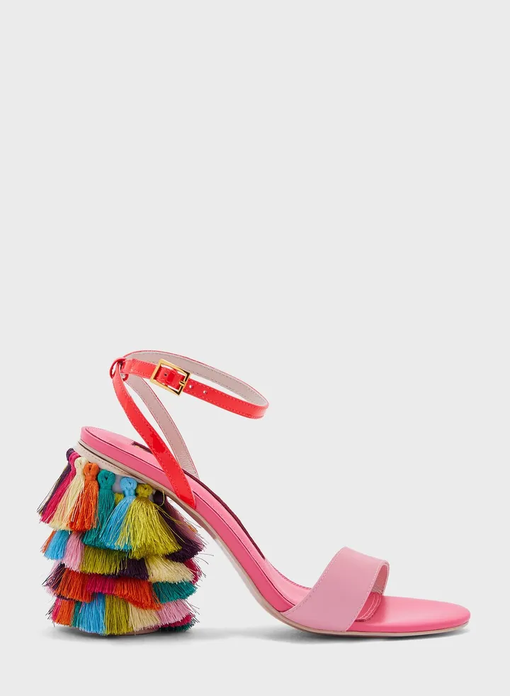 Cylindrical High Heel Sandals