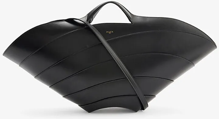 Womens Noir Khaima Large Leather Tote bag