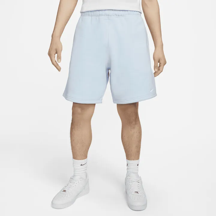 Nike Unisex Solo Swoosh Fleece Shorts in Blue