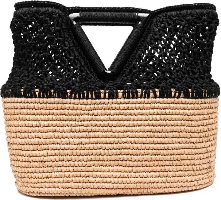 Colour-Block Beach Basket