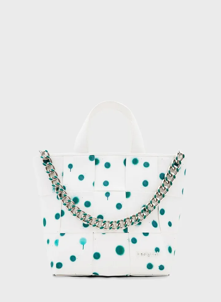 Logo Detailed Top Handle Tote