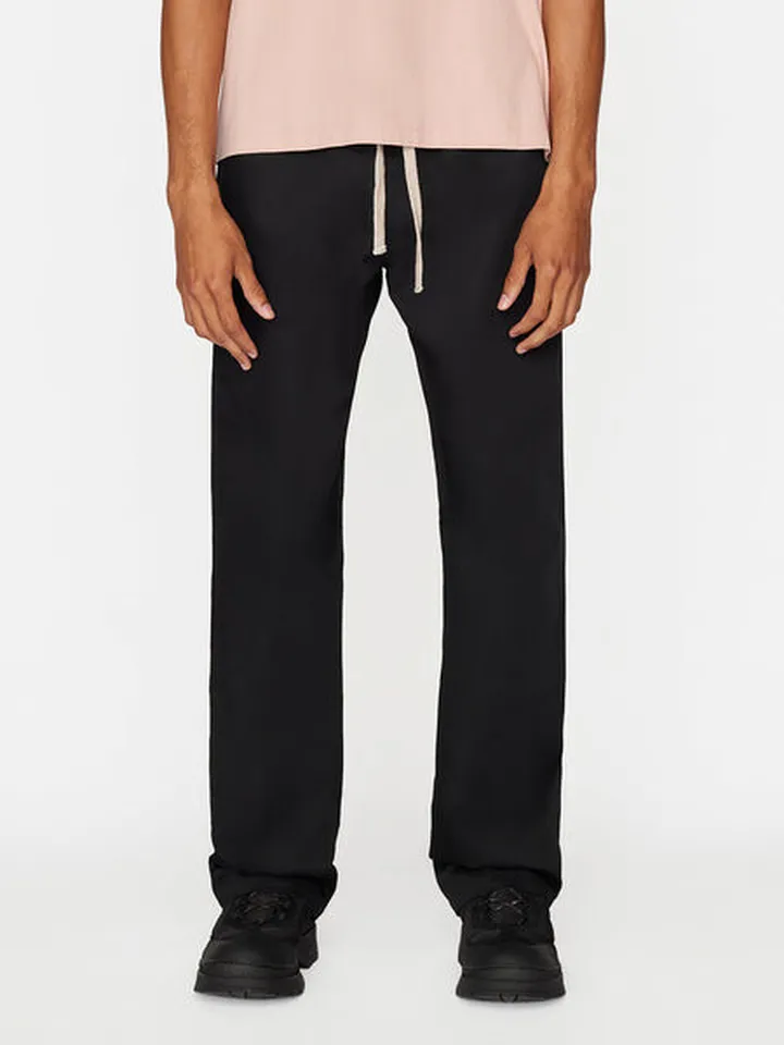 Cotton Wide Trouser Noir