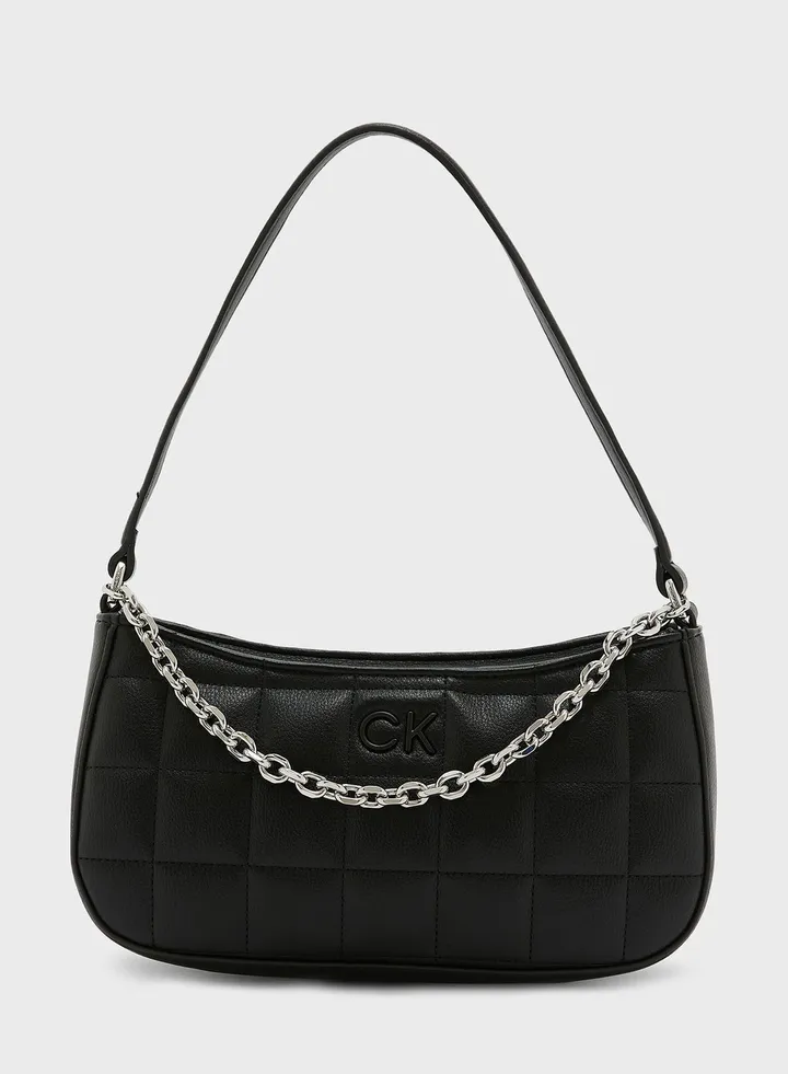 Square Quilted Chain Crossbody