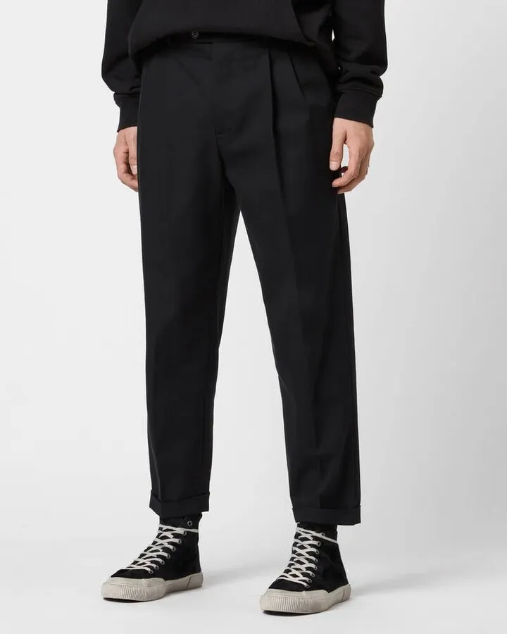 Tallis Cropped Slim Pants - Black
