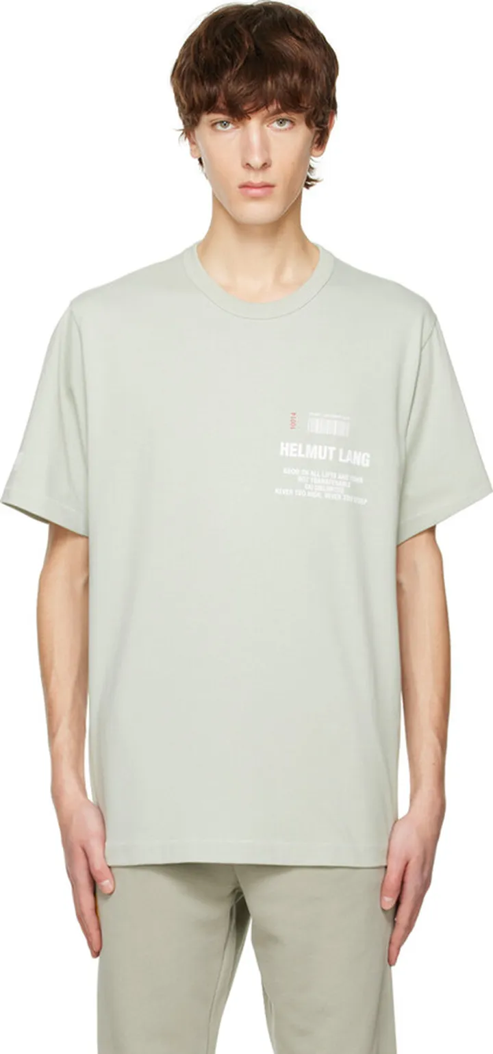 Helmut Lang Green Ski T-Shirt