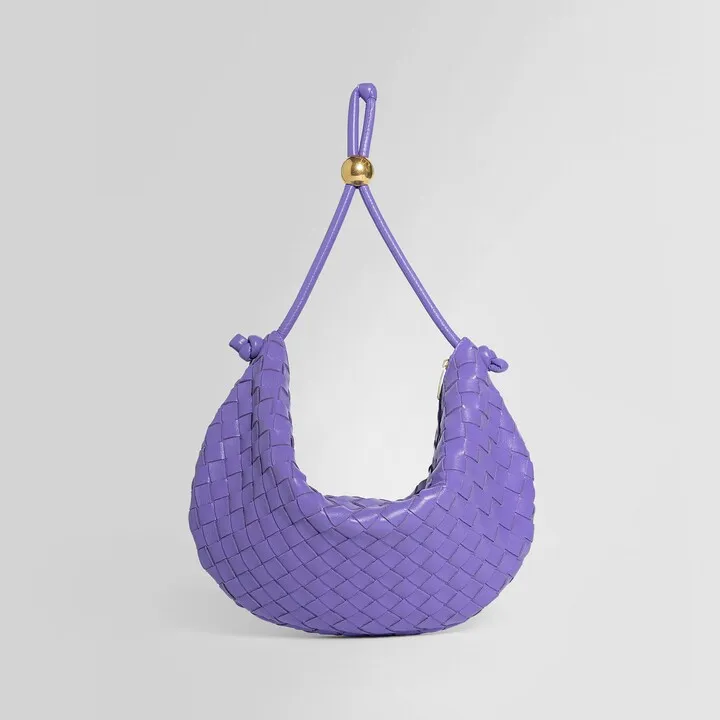 Bottega Veneta Woman Purple Shoulder Bags