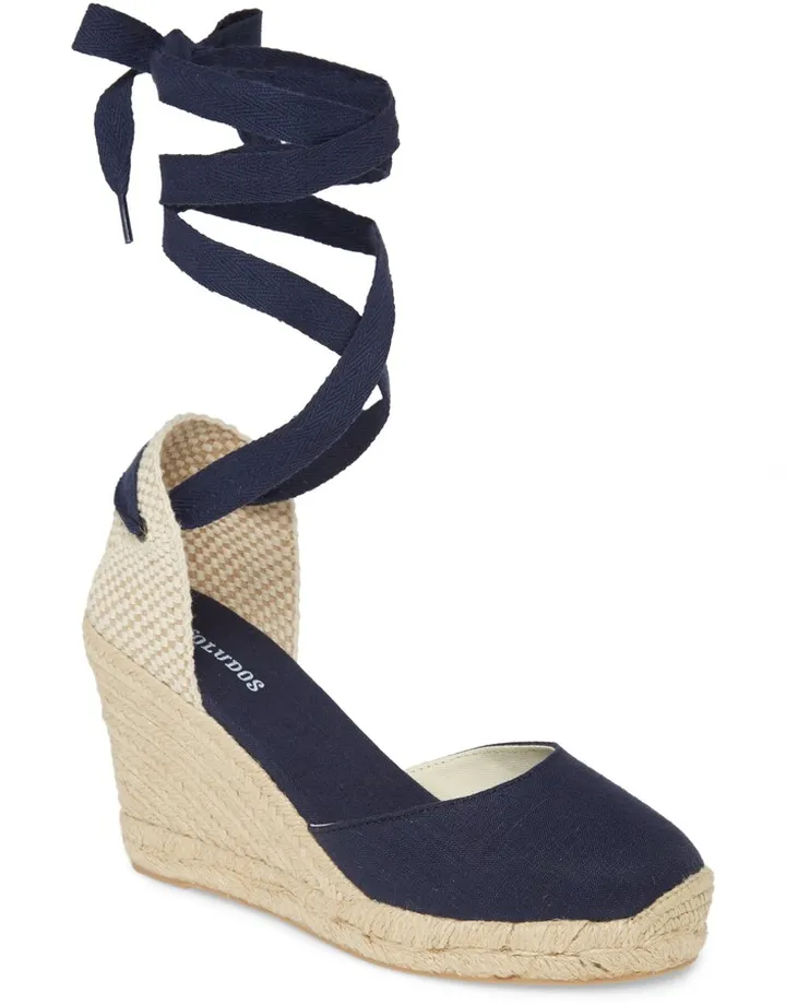 Wedge Lace-Up Espadrille Sandal