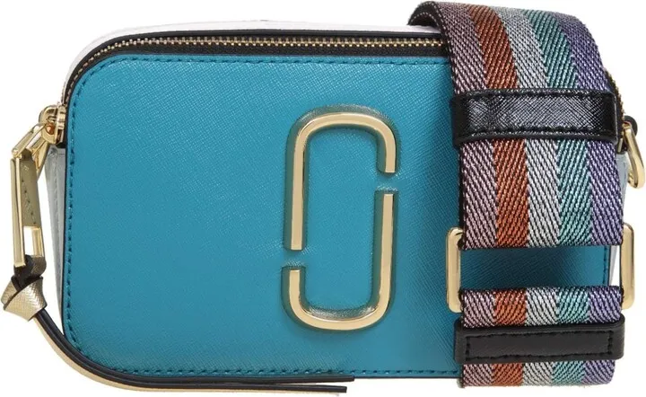 Snapshot Bag In Blue Leather