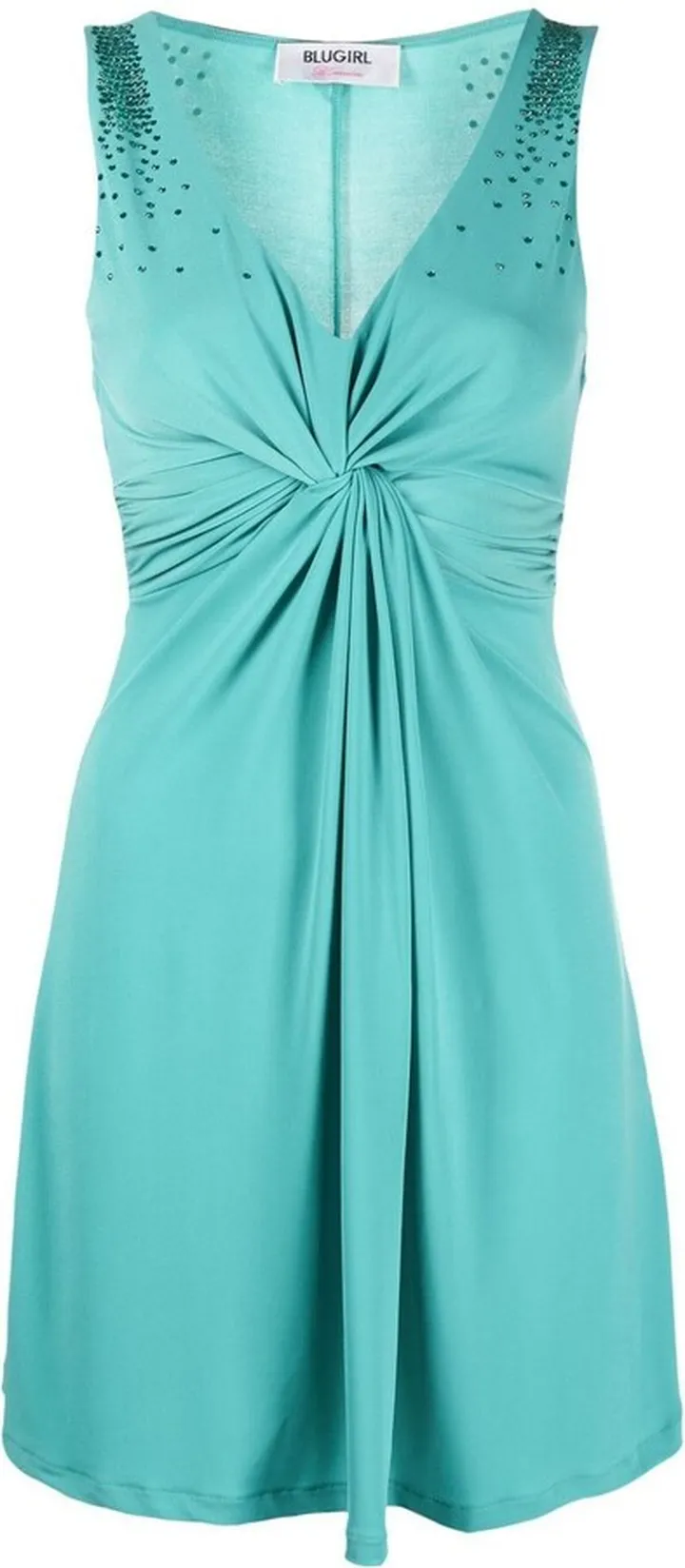 Crystal-Embellished Mini Dress