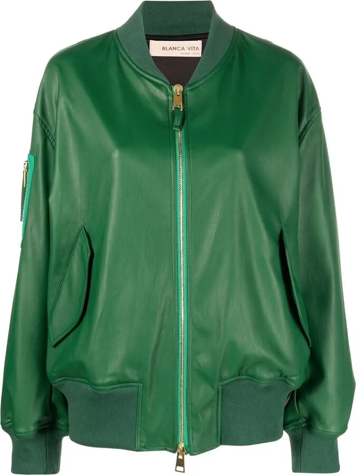 Zip-Fastening Bomber Jacket