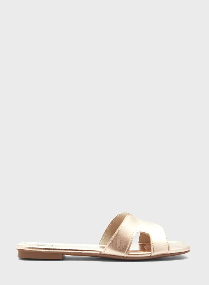 Louise Single Strap Low Heel Sandals