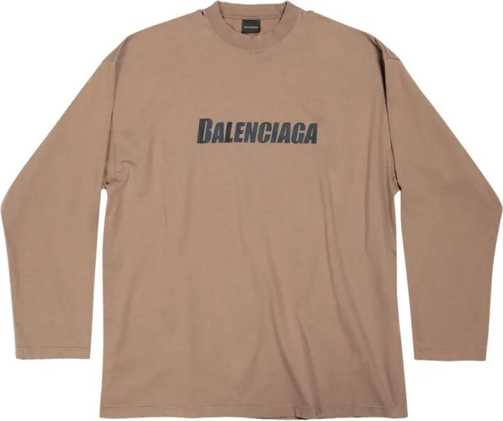 logo-print long-sleeved T-shirt