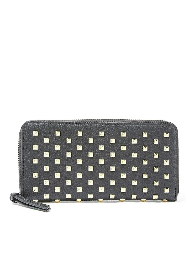 Studded Long Wallet