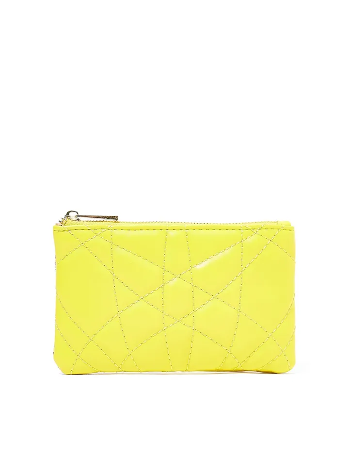 Snakeskin Panel Quilted Crossbody Bag