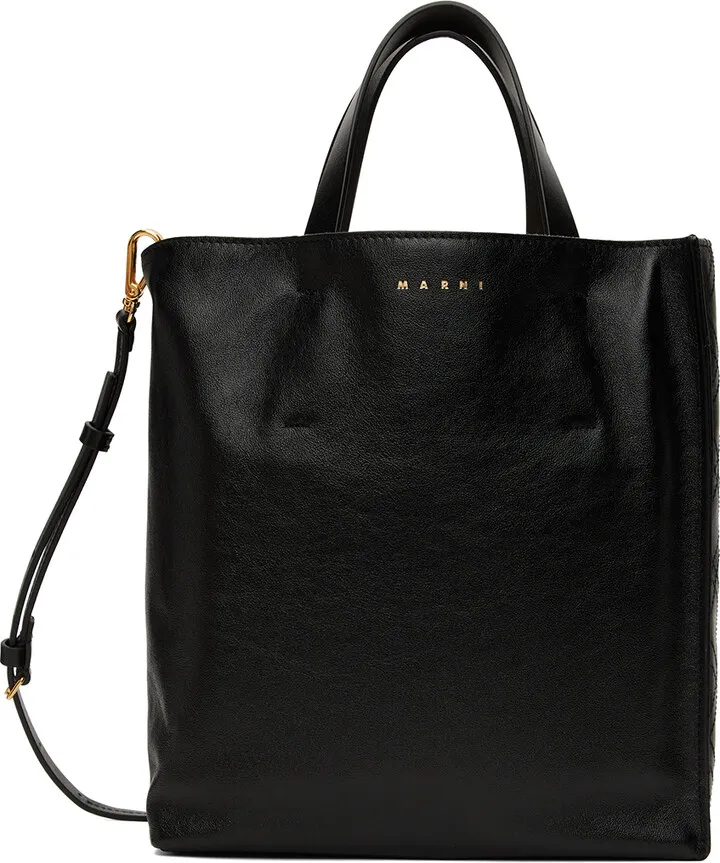 Marni Black Small Museo Tote