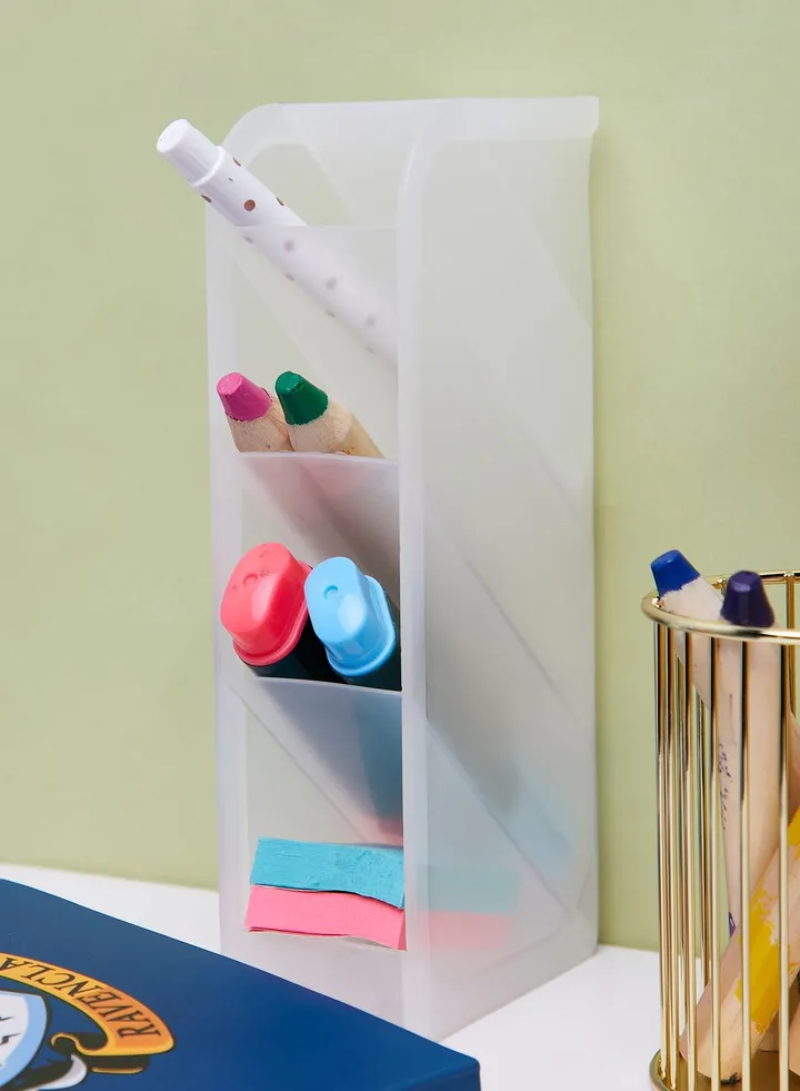 White Stationery Storage Holder