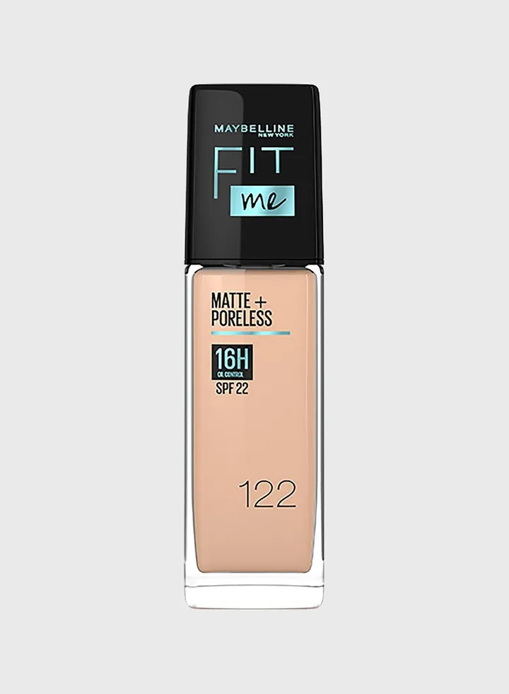 Fit Me Foundation Matte & Poreless Foundation 16H Oil Control with SPF 22 - 122