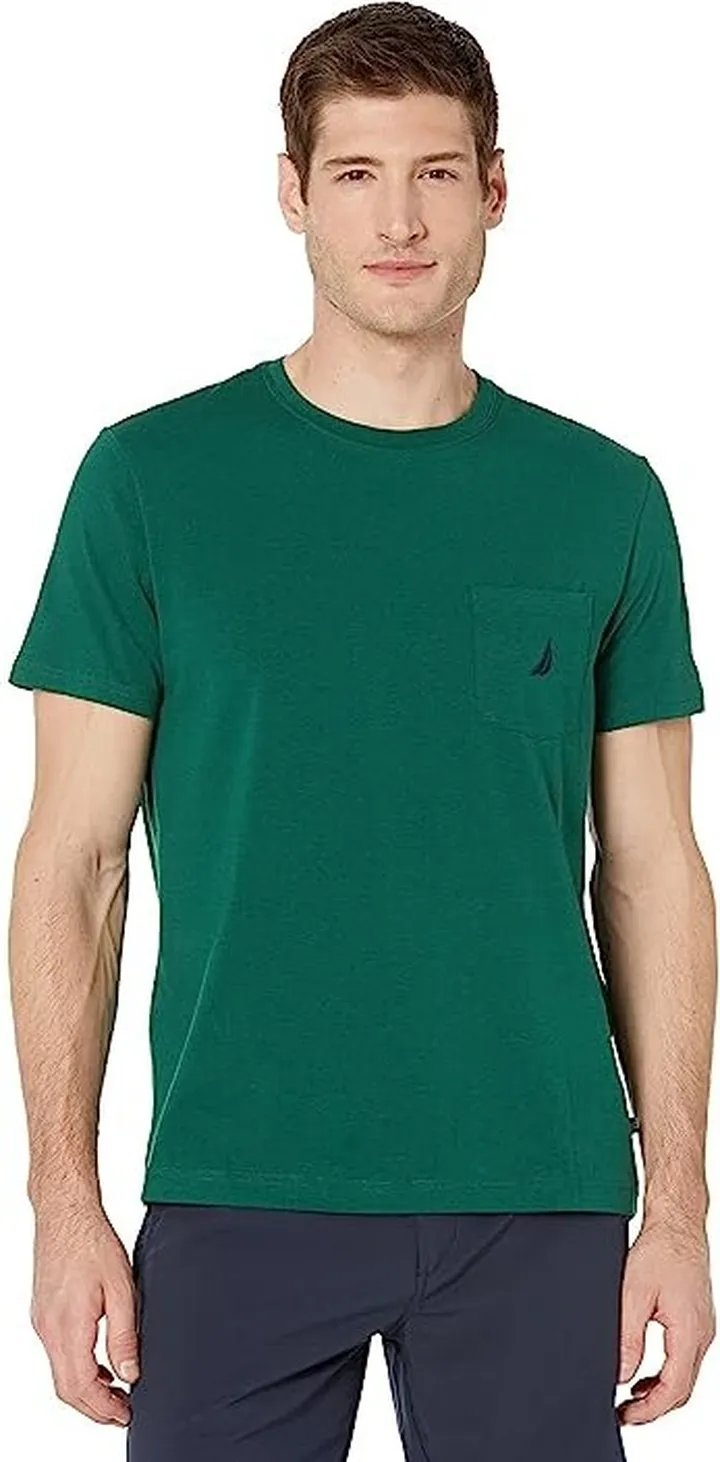 Nautica Performance Deck Pocket T-Shirt (Tidal Green) Men's Clothing