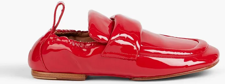 Patent-leather loafers