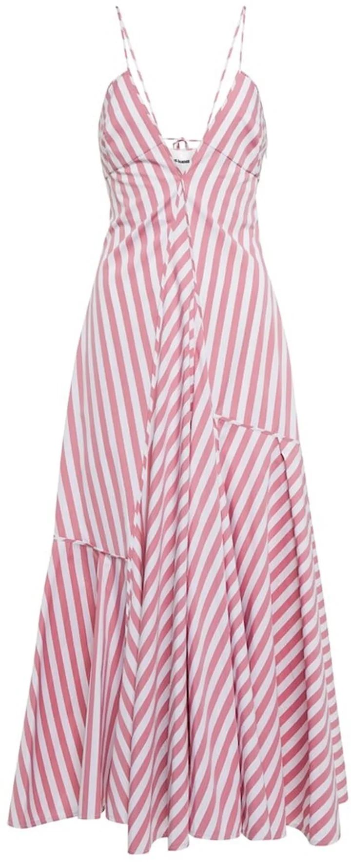 Striped cotton maxi dress