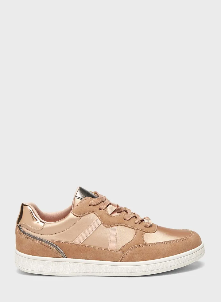 Lace Up Low Top Sneakers