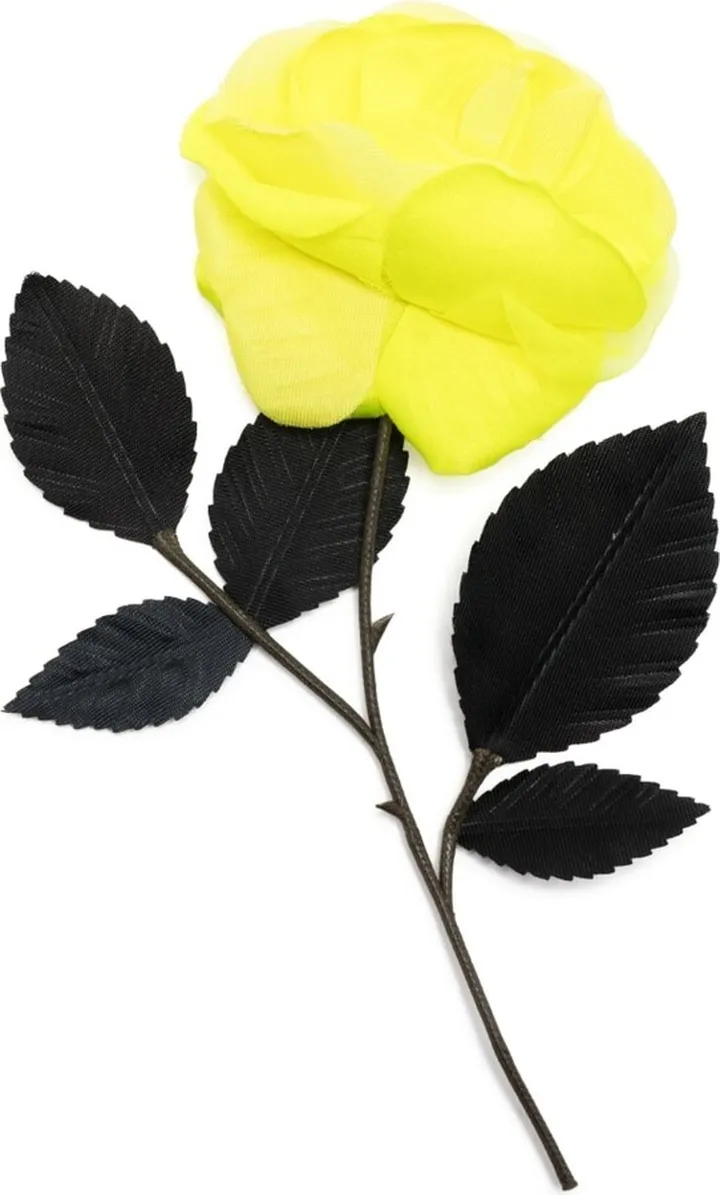 Rose And Stem Brooch