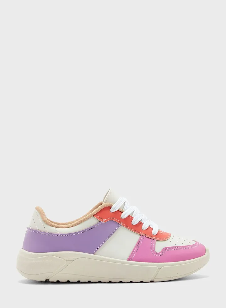 Lace Up Low Top Sneakers
