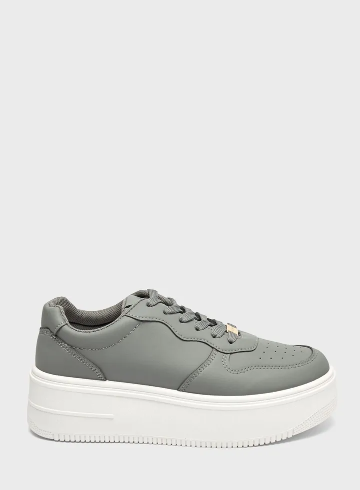 Lace Up Low Top Sneakers