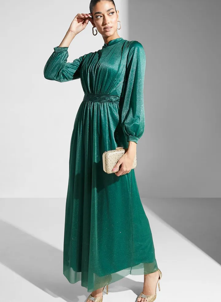 Shimmer A-Line Dress