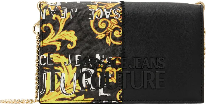 Versace Jeans Couture Black Rock Cut Bag