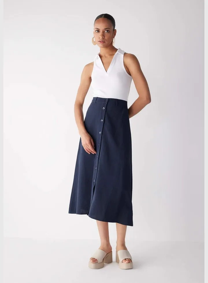 Woman Woven Skirt