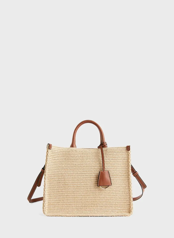 Crossbody Straw Bag