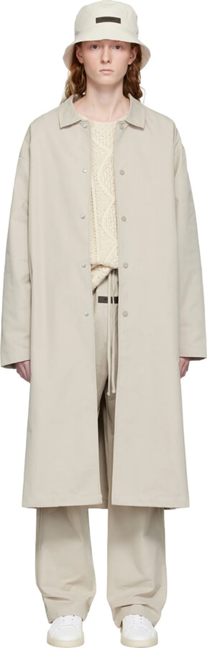 Essentials Gray Long Coat