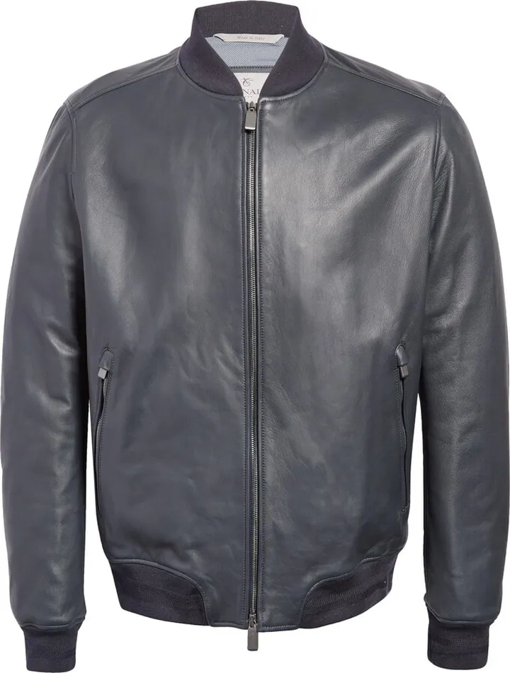 Leather Bomber Jacket