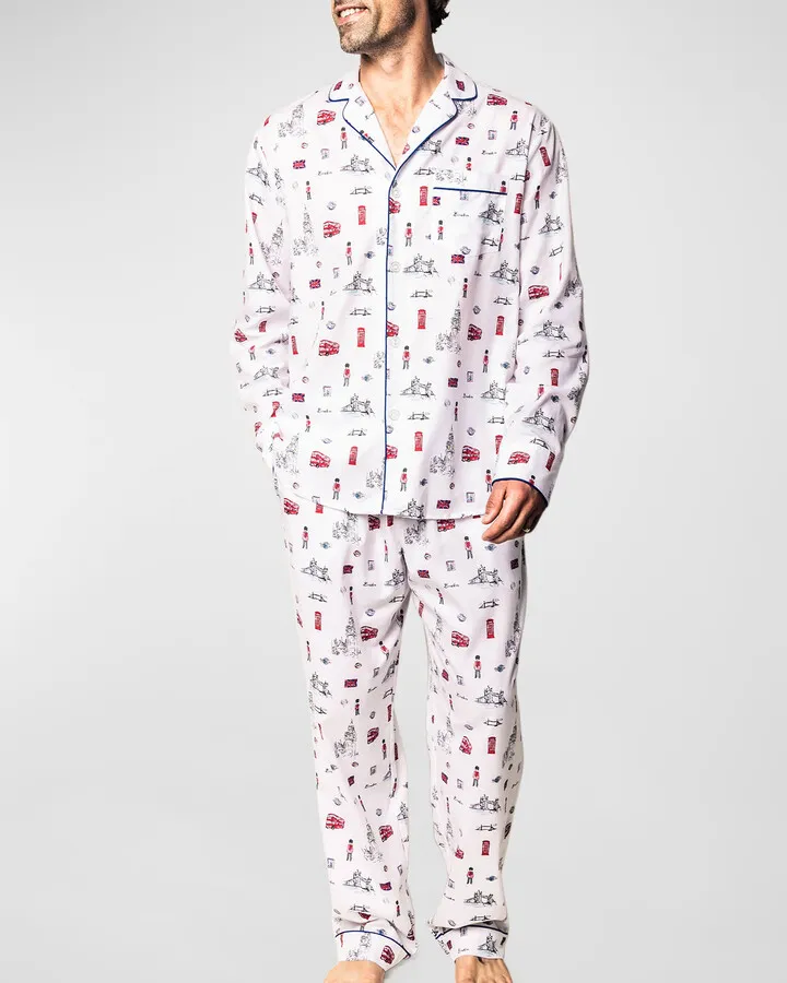 Men's London is Calling Long Pajama Set