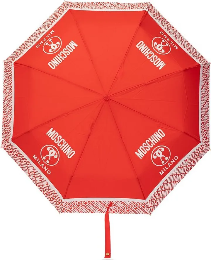 Moschino Logo Printed Compact Umbrella