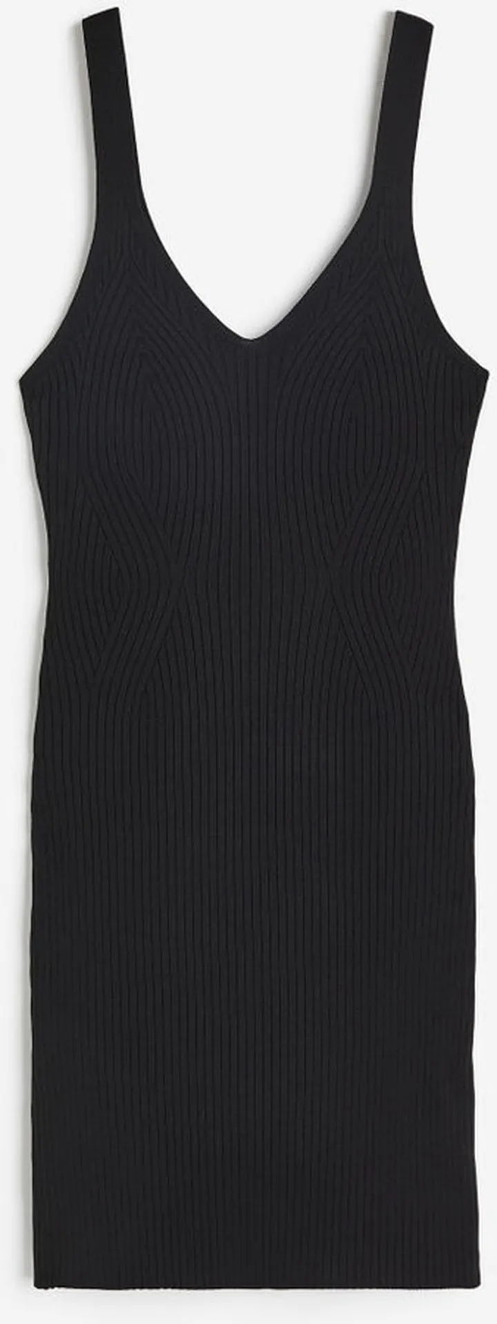 Rib-knit Bodycon Dress