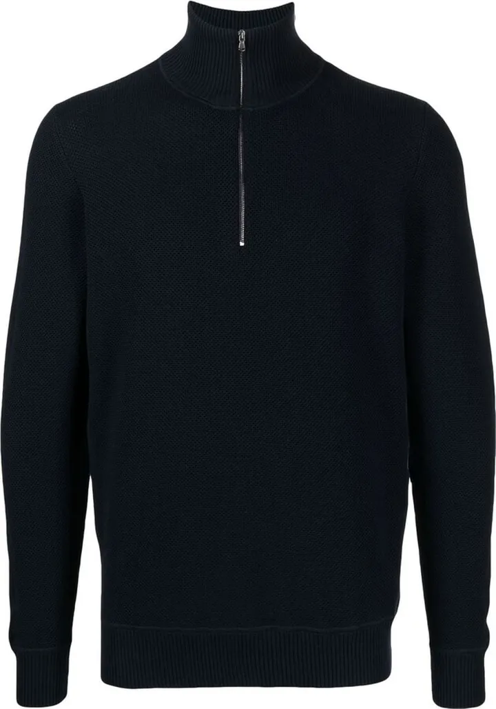 Half-Zip Cotton Jumper