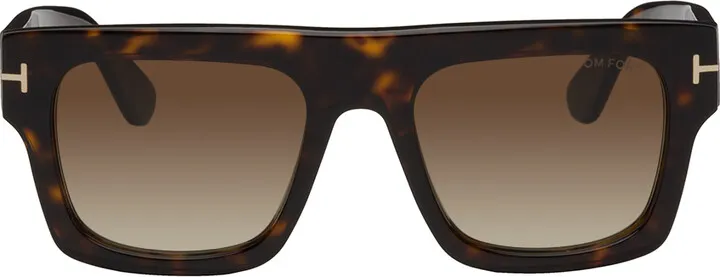 TOM FORD Tortoiseshell Fausto Sunglasses