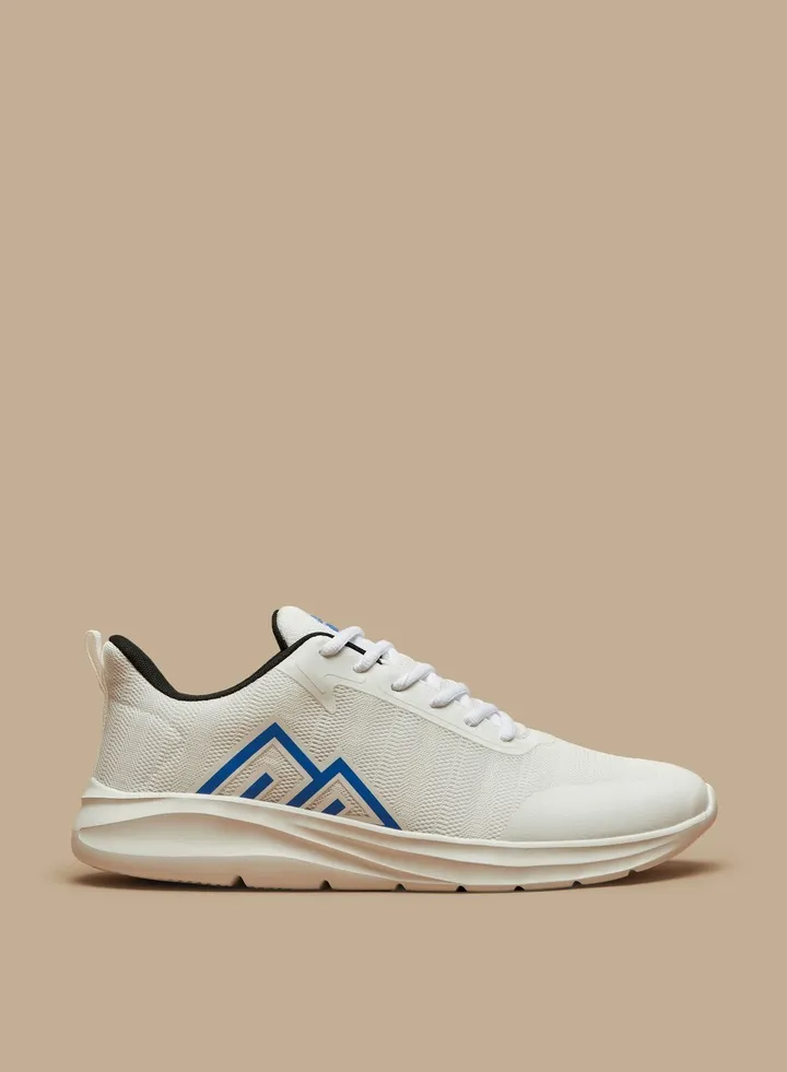 Mens Textured Lace Up Sports Shoes