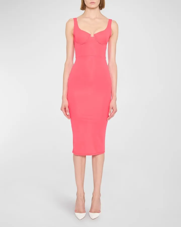 Alden Scoop Cup Midi Dress