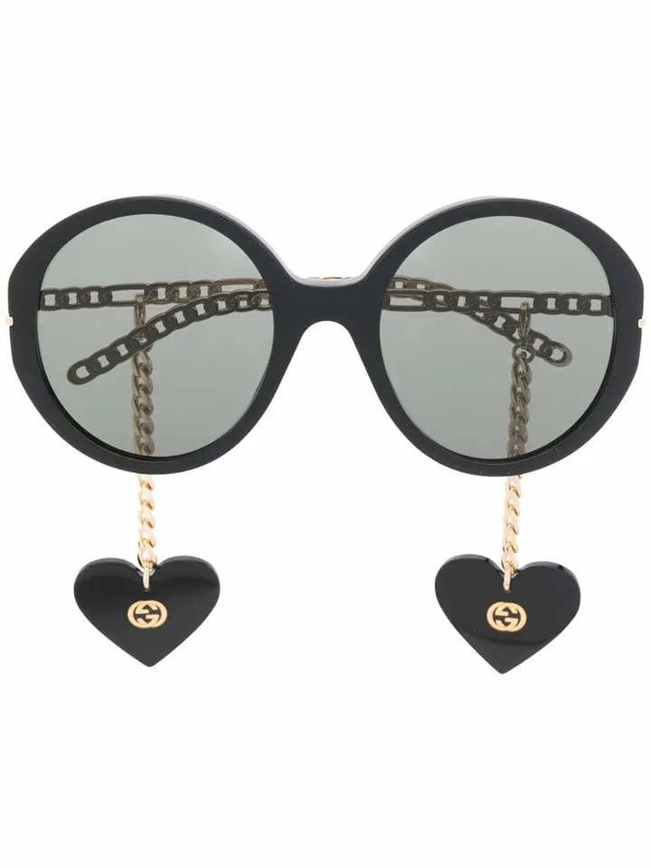 Round-Frame Tinted Sunglasses