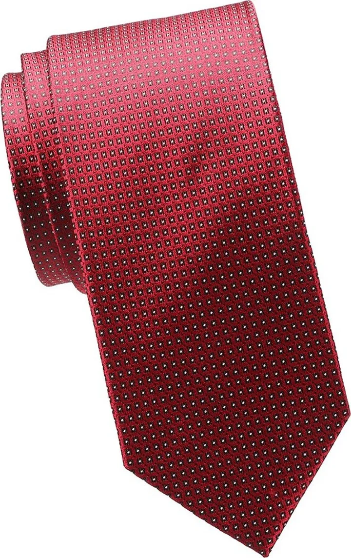 Square Pattern Silk Tie